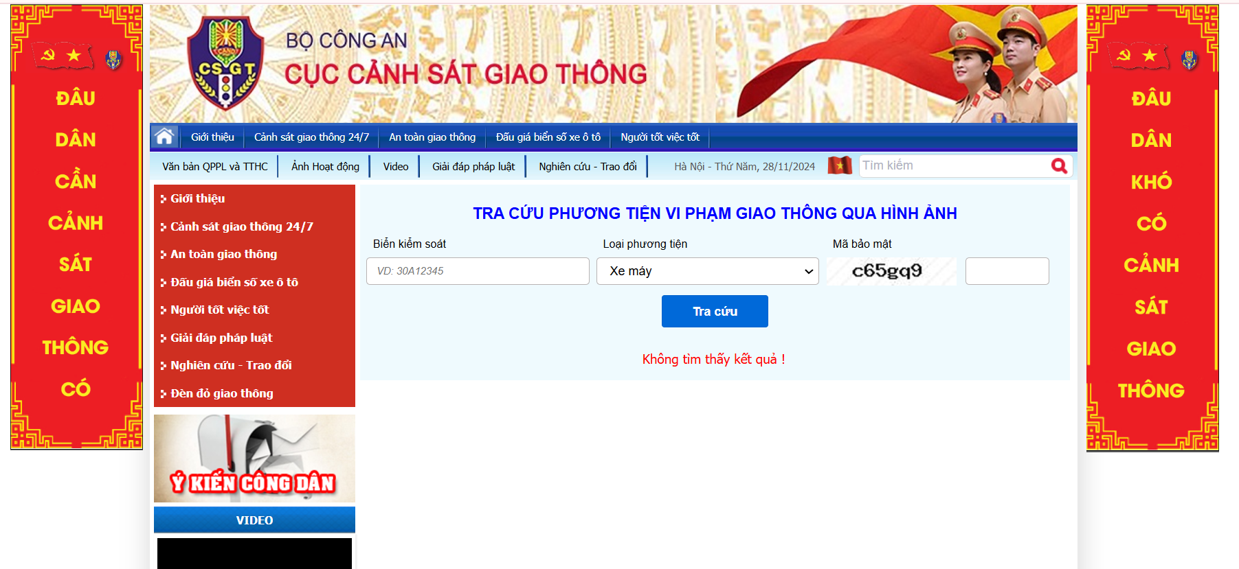tra cứu phạt nguội