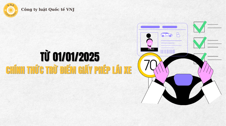 Từ 01/01/2025 chính thức trừ điểm giấy phép lái xe