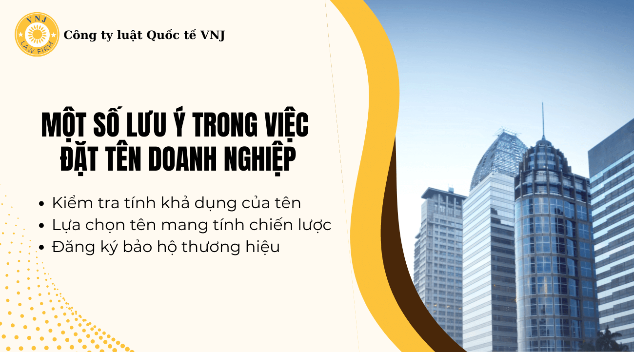 Một số lưu ý trong việc đặt tên doanh nghiệp