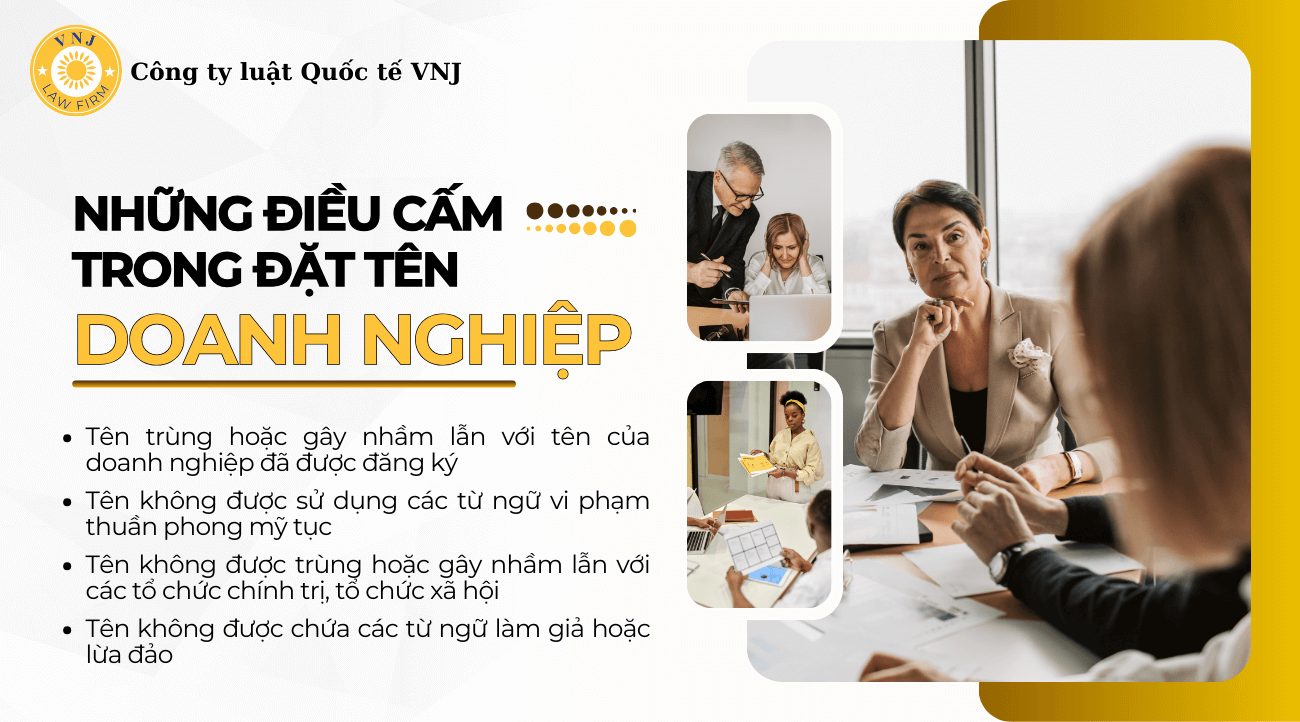Những điều cấm trong đặt tên doanh nghiệp